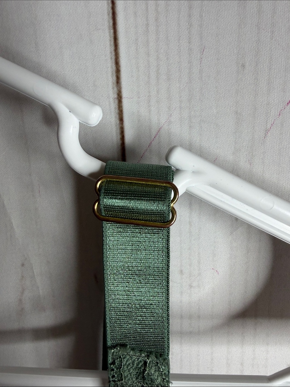 Daisy Fuentes Olive Green Lace-Trim Chemise 1x-1101 - Picture 5 of 6